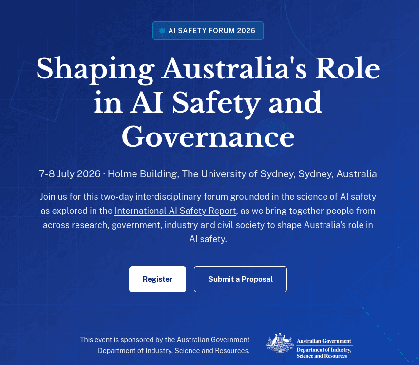 Australian AI Safety Forum 2026